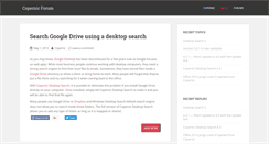 Desktop Screenshot of forum.copernic.com